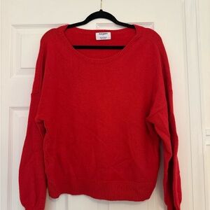 Old Navy Red Women's Crew Neck Sweater